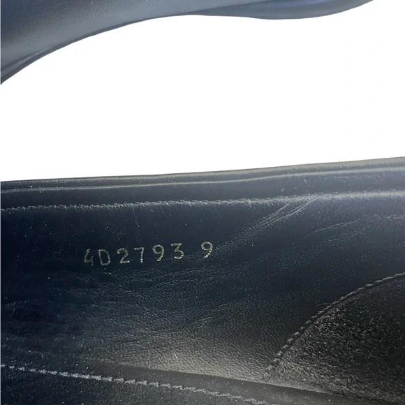 LUXURY PRADA LOGO BUSINESS SHOES 4D2793 BLACK LEATHER, Size 9, EUC, W/COA - Picture 4 of 8